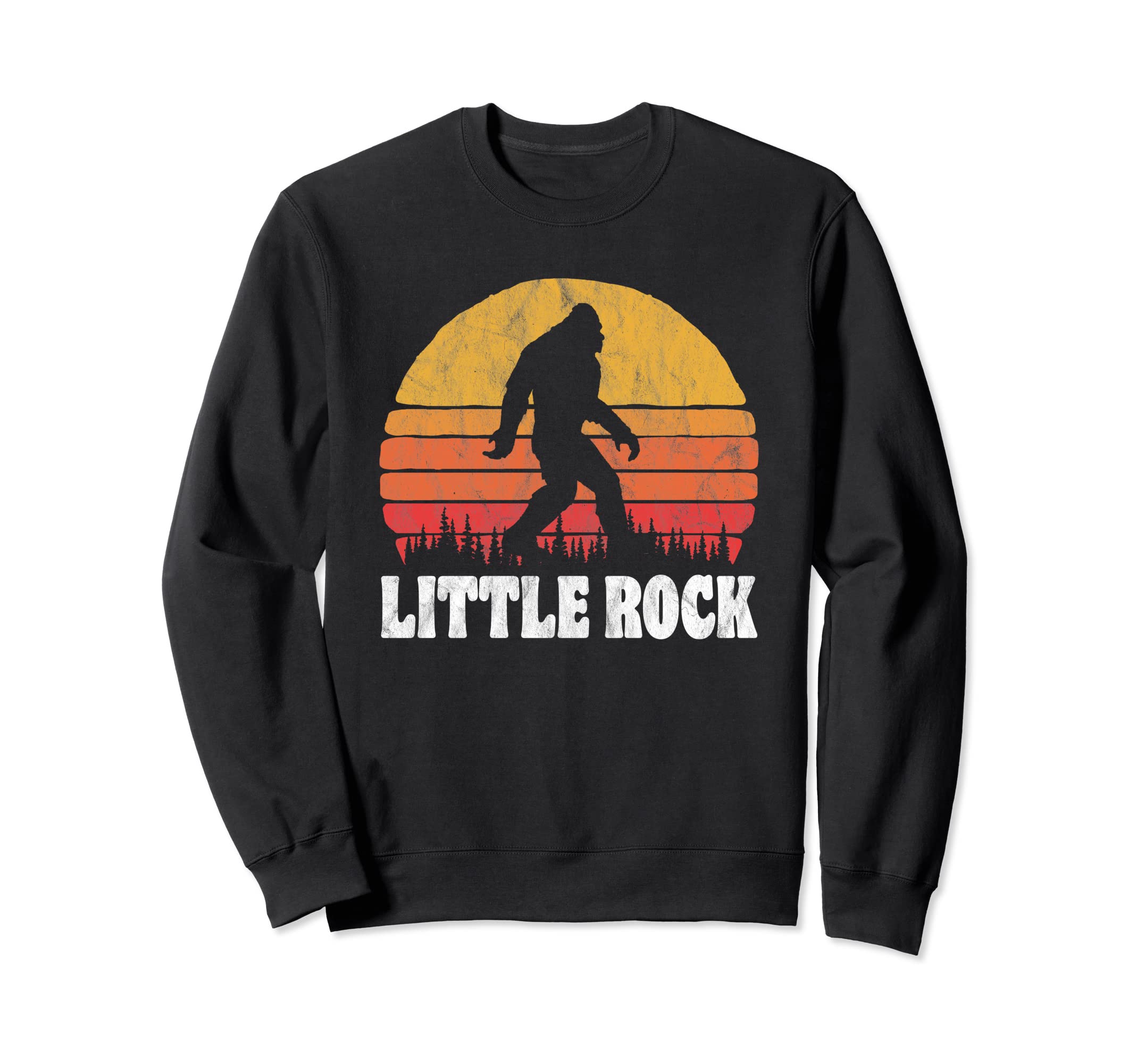 Little Rock Eighties Bigoot Sunset Sweatshirt - Graphic Print Unisex - T-Shirt, Sweatshirt, Hoodie