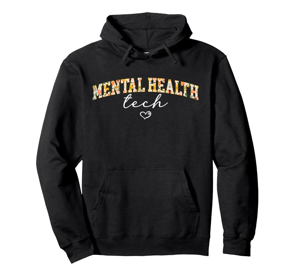 Mental Health Tech Boho Mental Health Hoodie - Aesthetic Graphic Men Women - T-Shirt, Sweatshirt, Hoodie
