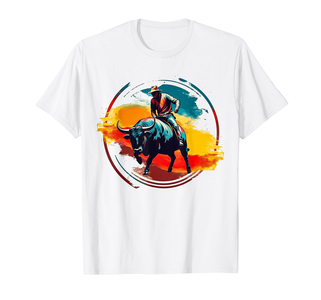 Cowboy Rodeo Horse Riding Usa Cowboy T-Shirt - Graphic Print Men Women - T-Shirt, Sweatshirt, Hoodie