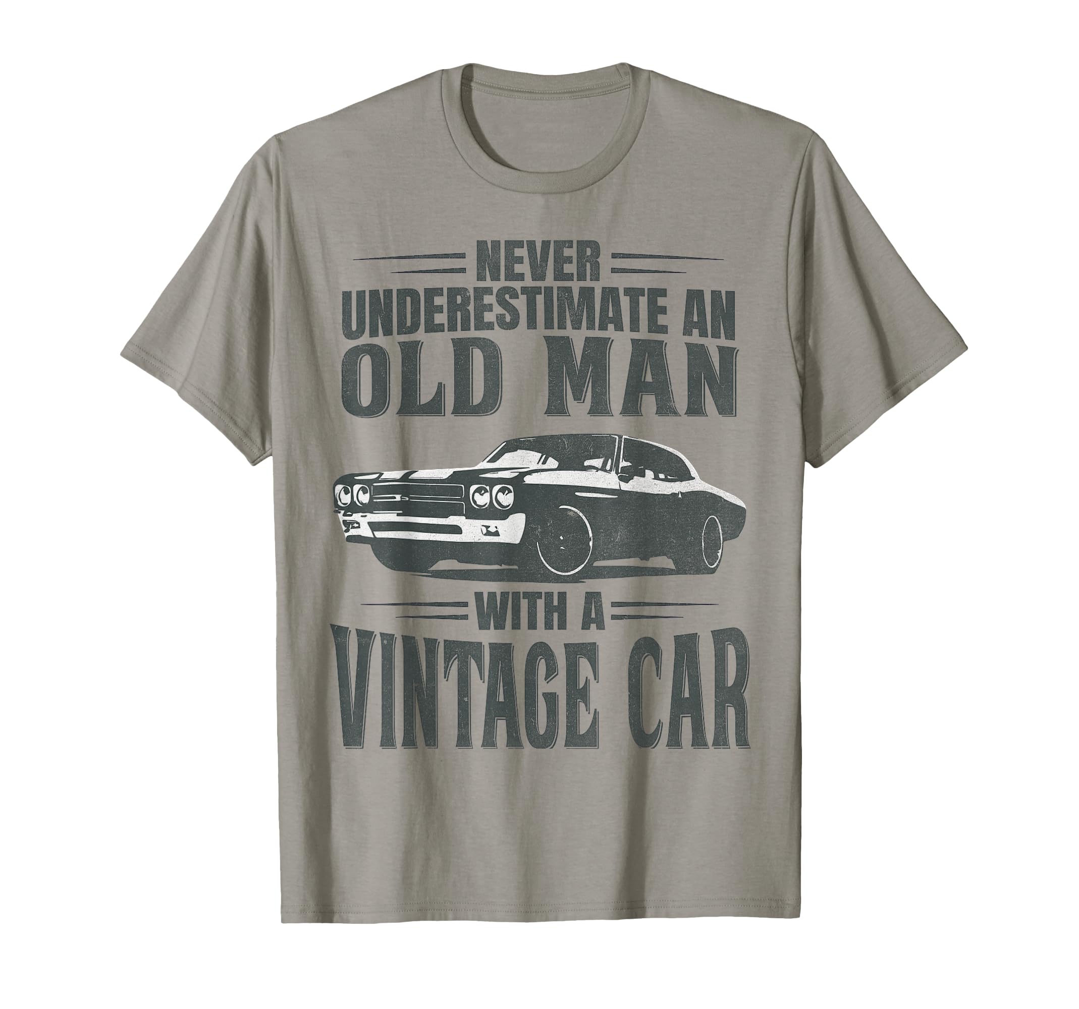 Never Underestimate Old Car T-Shirt - Custom Art Print Men Women - T-Shirt, Sweatshirt, Hoodie
