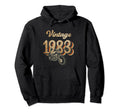 40 Year Old Biker Birthday 1983 Gift 40 Hoodie - Minimalist Print Unisex - T-Shirt, Sweatshirt, Hoodie