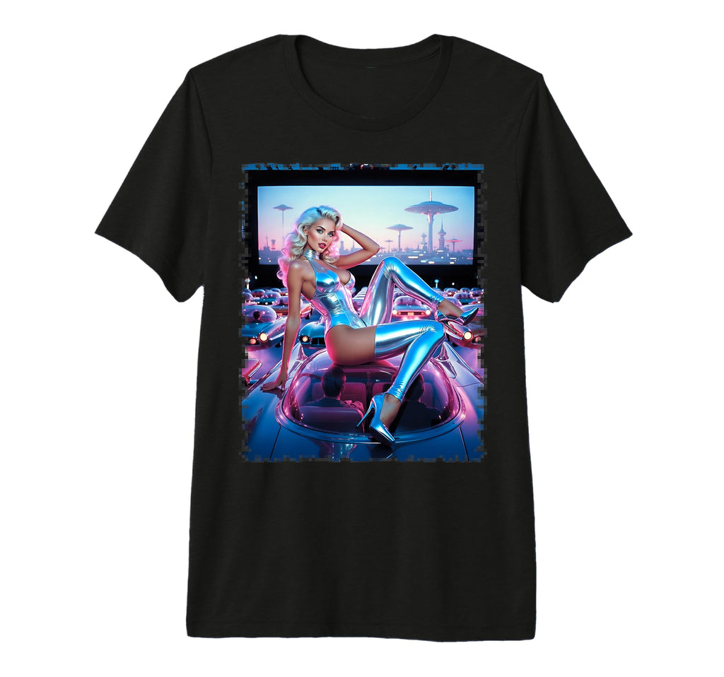 Hot Blonde Bombshell Atomic Pinup T-Shirt - Casual Everyday Wear Unisex - T-Shirt, Sweatshirt, Hoodie