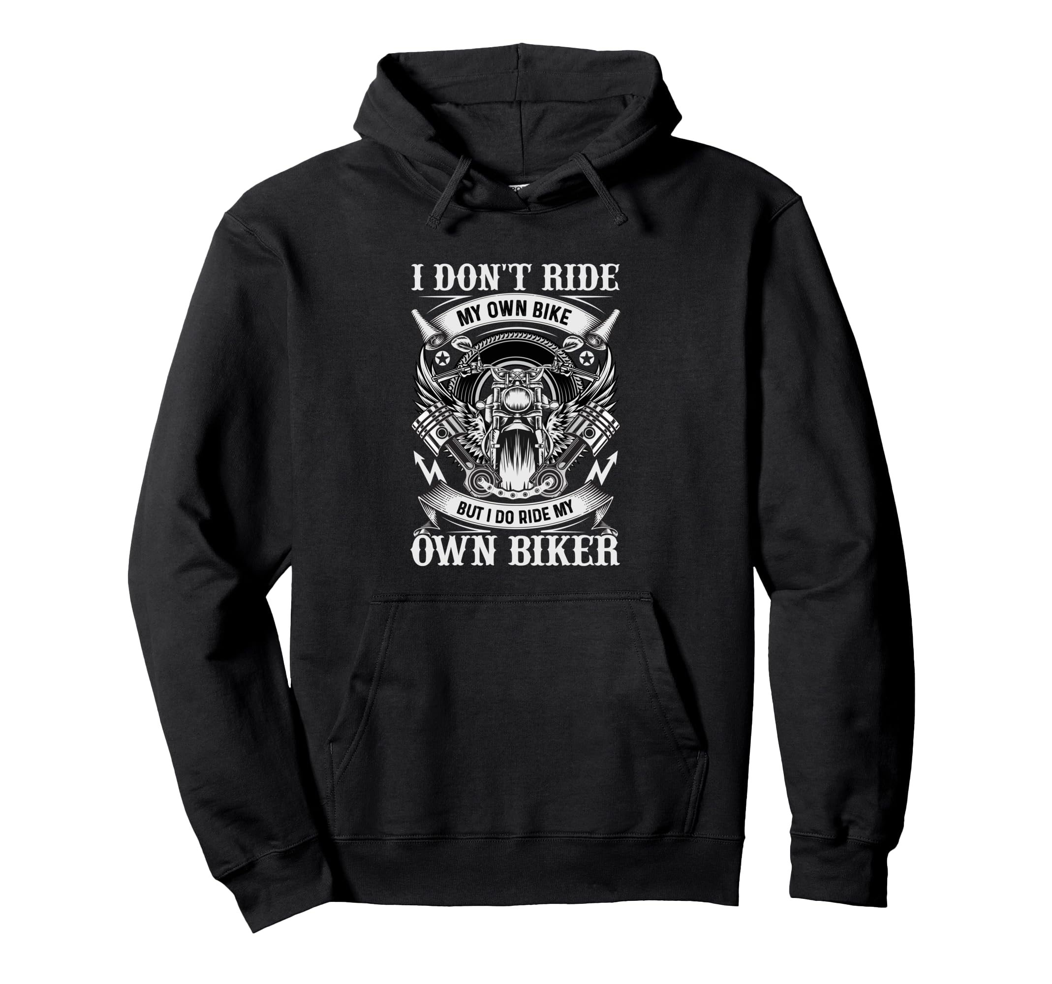Motorcycle Rider Biker Couple Hoodie - Novelty Apparel Unisex - T-Shirt, Sweatshirt, Hoodie
