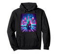 Synthwave Crocodile Lover Stuff 80S Hoodie - Aesthetic Graphic Men Women - T-Shirt, Sweatshirt, Hoodie