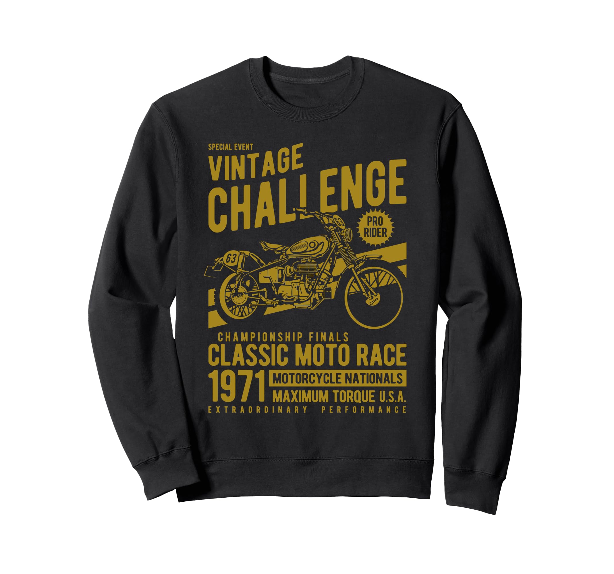 Challenge Motorcycle Race Sweatshirt - Streetwear Style Unisex - T-Shirt, Sweatshirt, Hoodie