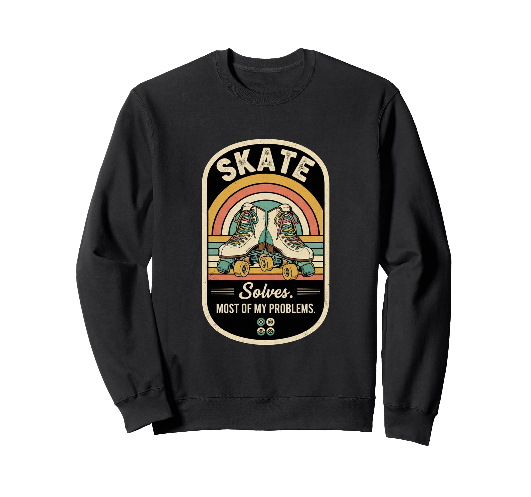 Skating Solves Most My Problems Sweatshirt - Aesthetic Graphic Men Women - T-Shirt, Sweatshirt, Hoodie