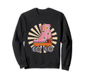 Roller Skating Groovy Sweatshirt - Unique Graphic Men Women - T-Shirt, Sweatshirt, Hoodie