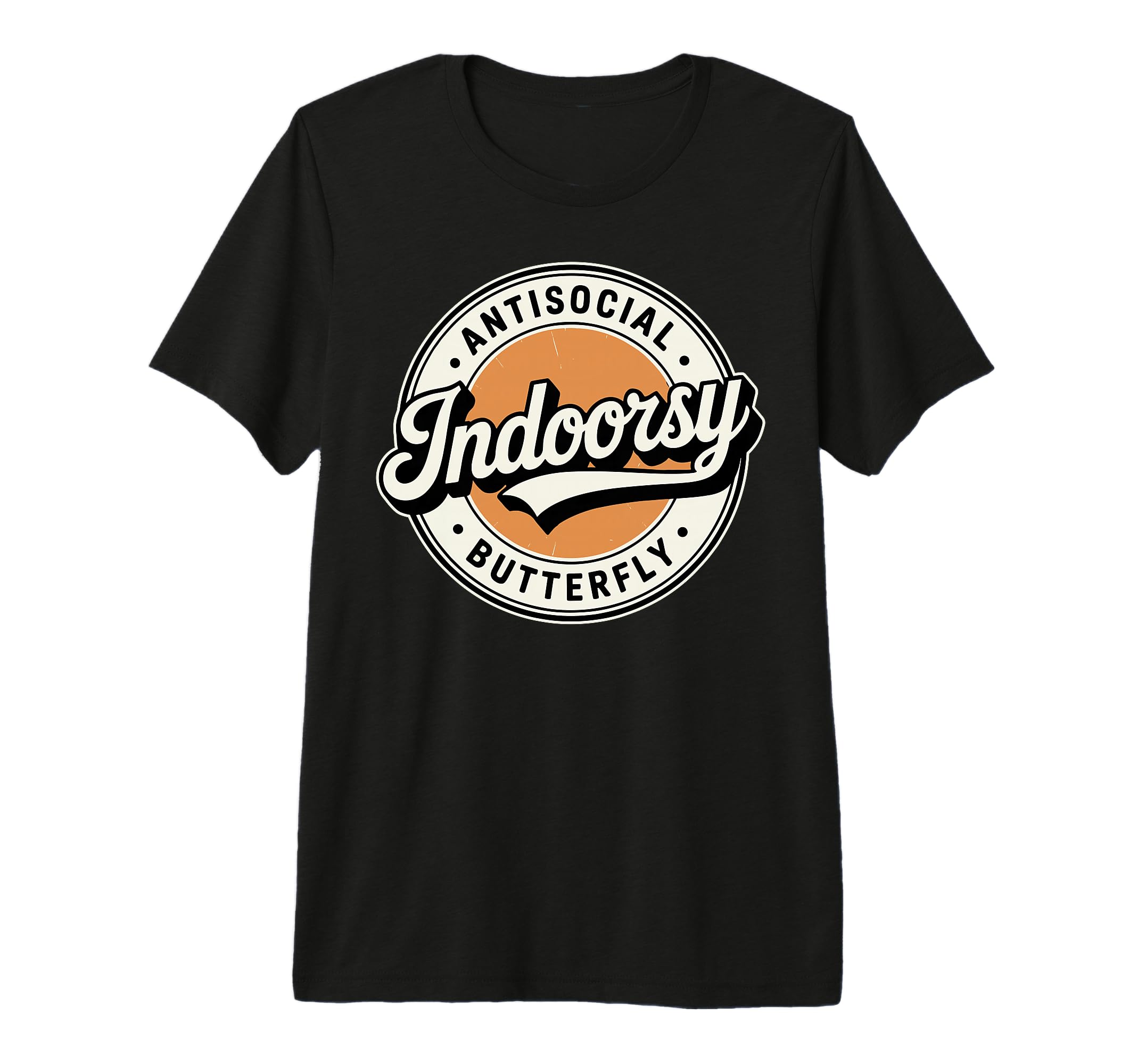 Indoorsy Antisocial Butterfly T-Shirt - Novelty Apparel for Adults - T-Shirt, Sweatshirt, Hoodie