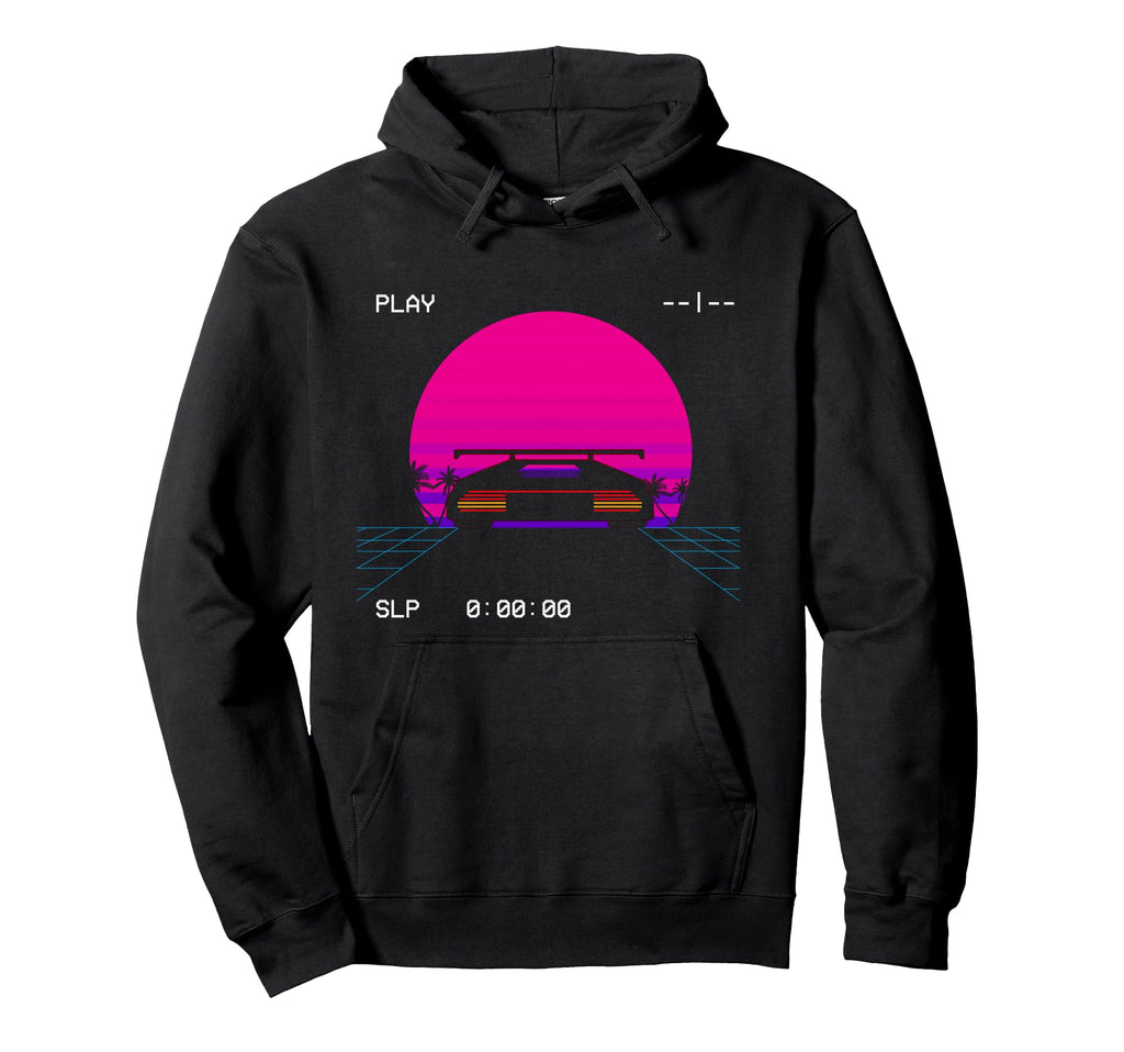 Retrowave Synthwave 80S Vaporwave Sun Hoodie - Aesthetic Graphic Unisex - T-Shirt, Sweatshirt, Hoodie