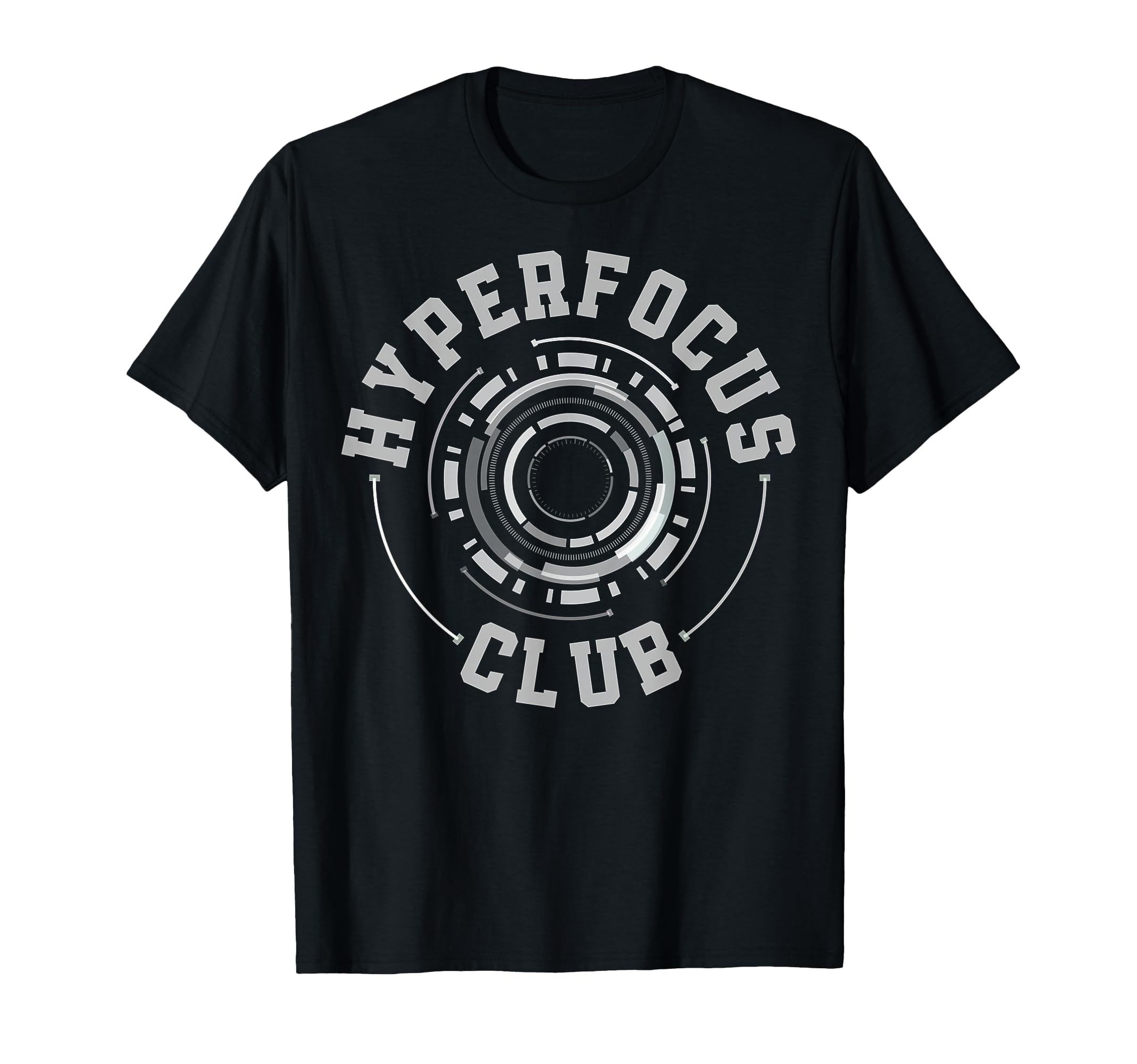 Adhd Funny Hyperfocus Club Adhd T-Shirt - Custom Art Print for Adults - T-Shirt, Sweatshirt, Hoodie