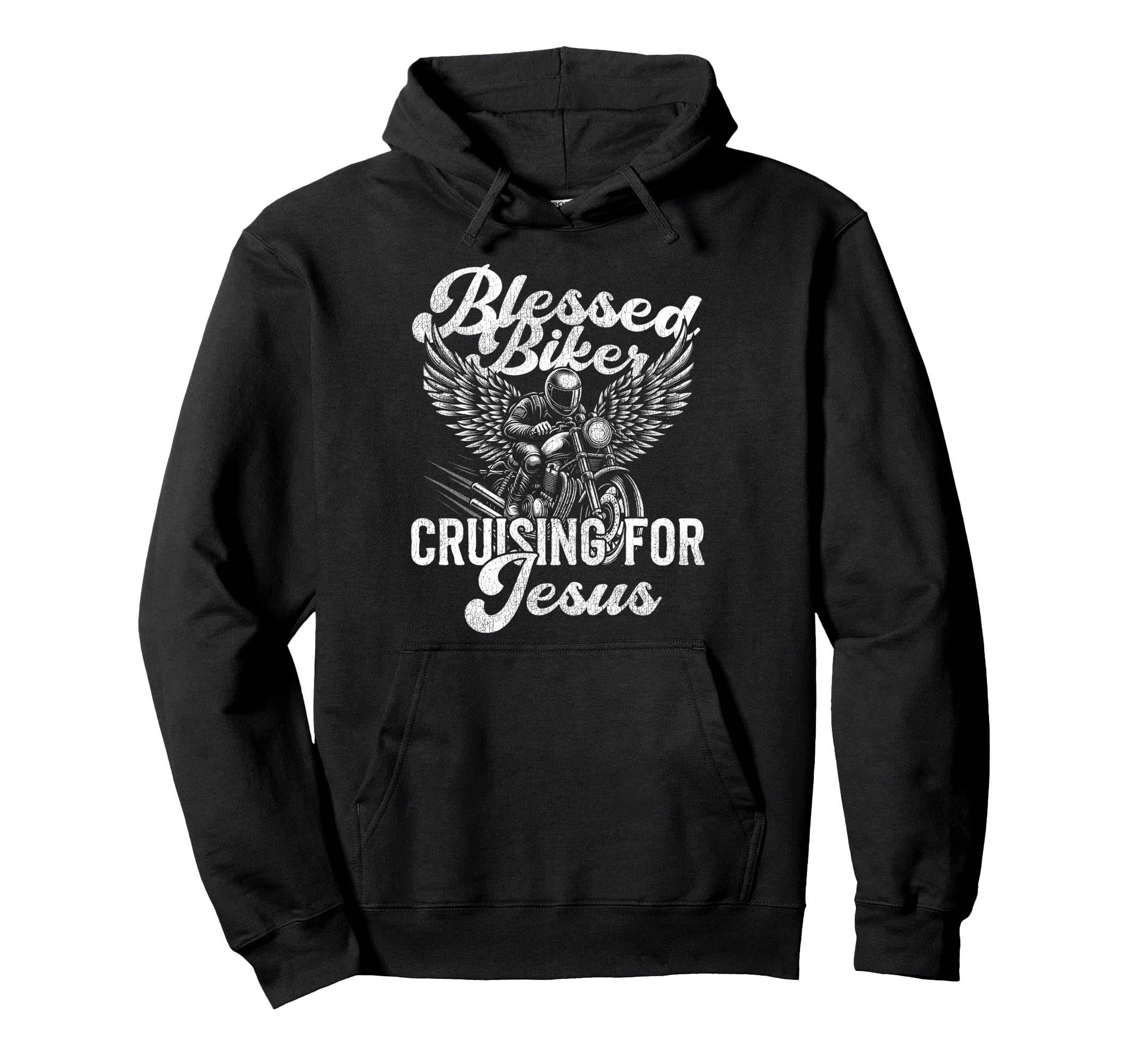Christian Motorcycle Biker Blessed Hoodie - Novelty Apparel Men Women - T-Shirt, Sweatshirt, Hoodie