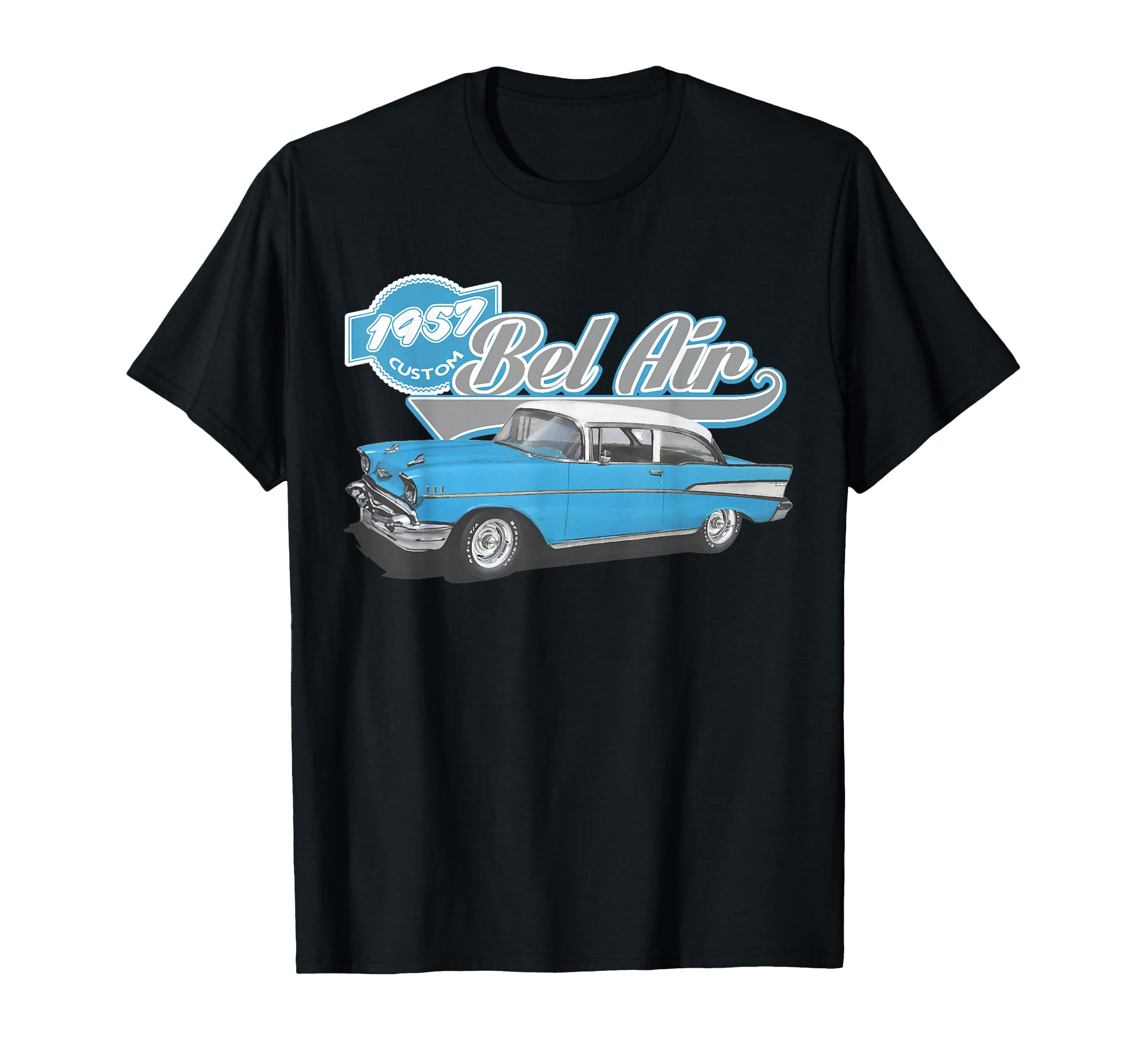 1957 57 Bel Air 50S Silhouette Old T-Shirt - Streetwear Style Men Women - T-Shirt, Sweatshirt, Hoodie