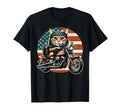 Patriotic Usa Flag Funny Motorcycle T-Shirt - Fun Novelty Design Unisex - T-Shirt, Sweatshirt, Hoodie