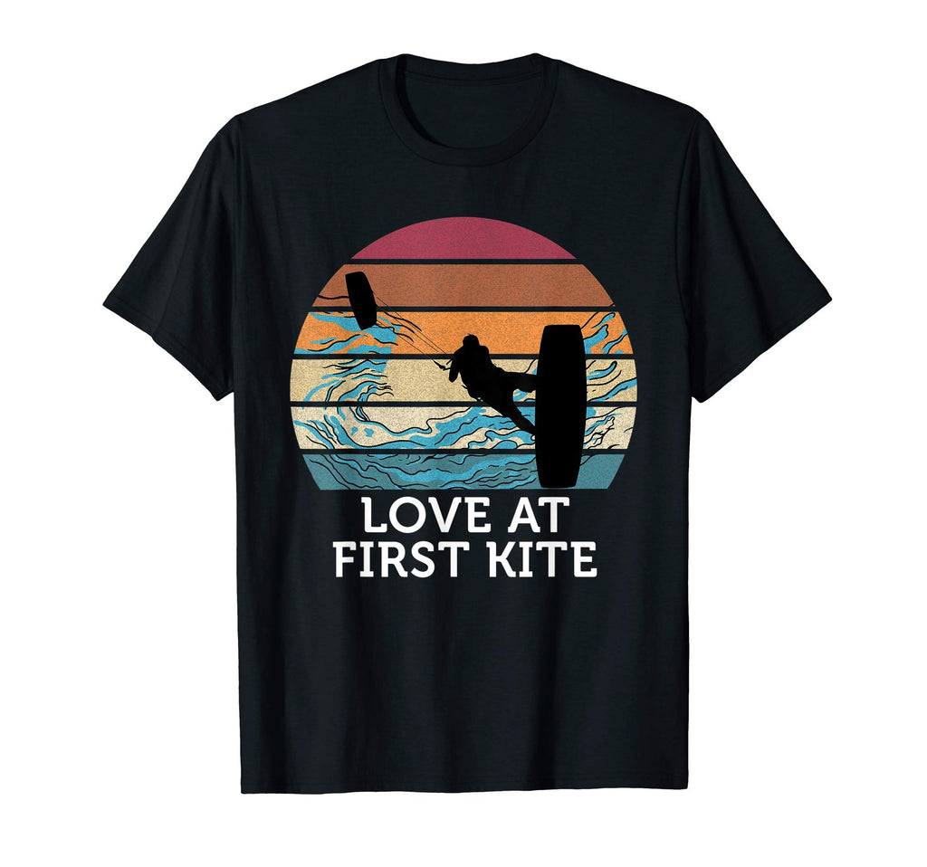 Love First Kite Sunset Beach Kite Surfing T-Shirt - Streetwear Style Unisex - T-Shirt, Sweatshirt, Hoodie