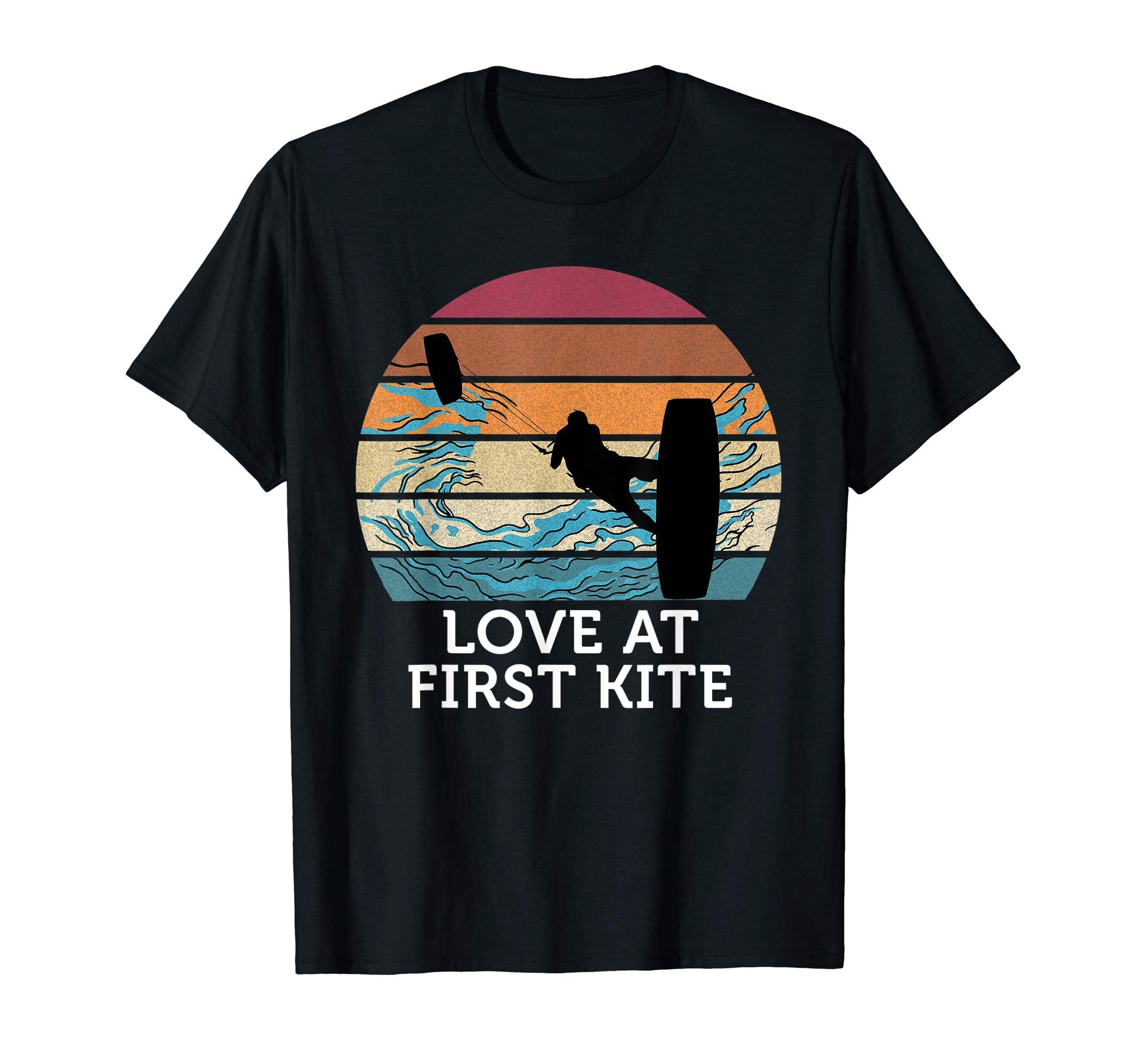 Love First Kite Sunset Beach Kite Surfing T-Shirt - Streetwear Style Unisex - T-Shirt, Sweatshirt, Hoodie
