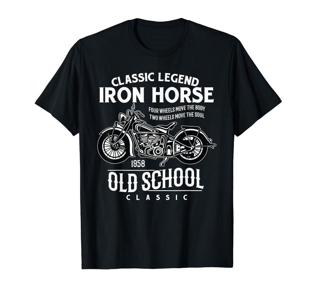 Mototcycle Old School Antique Biker T-Shirt - Unique Graphic for Adults - T-Shirt, Sweatshirt, Hoodie