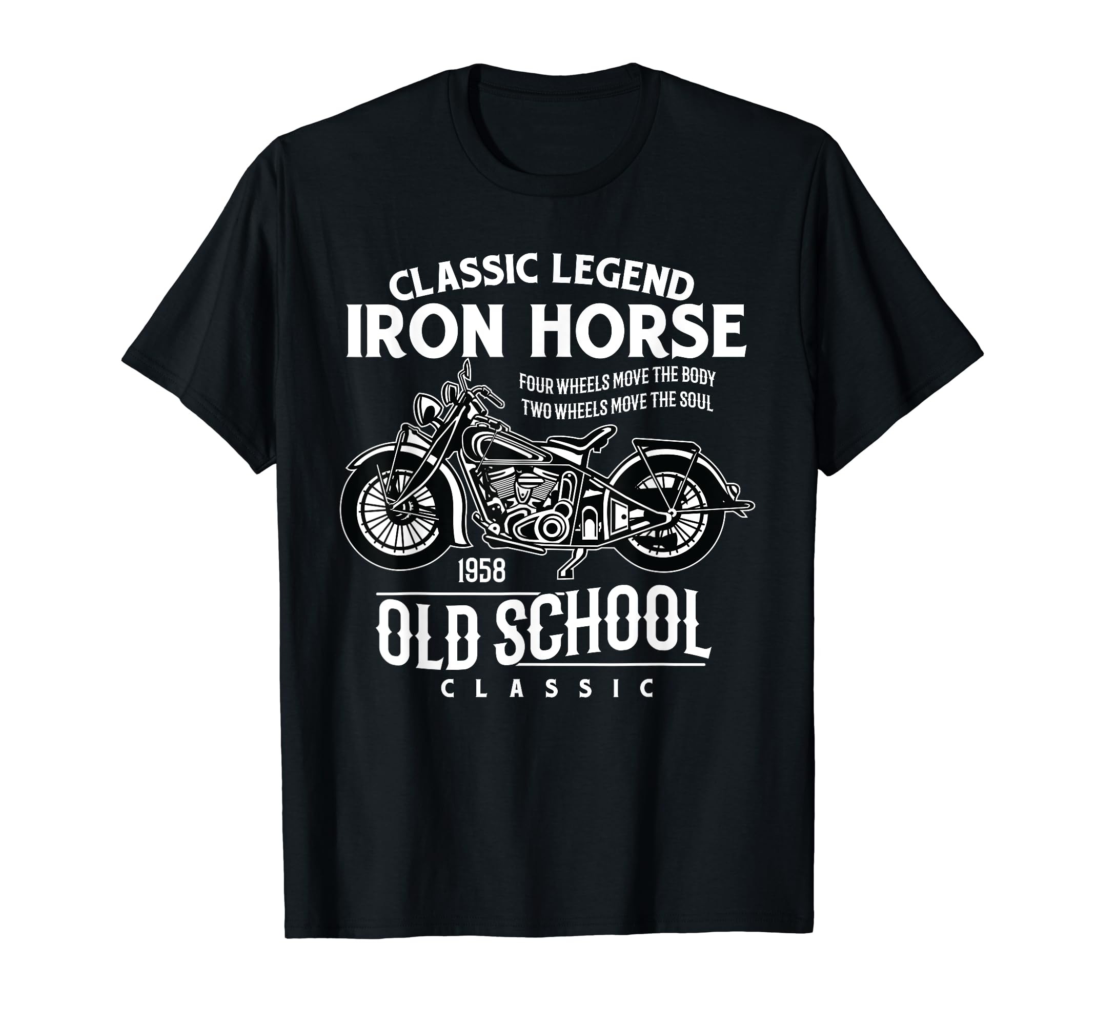 Mototcycle Old School Antique Biker T-Shirt - Unique Graphic for Adults - T-Shirt, Sweatshirt, Hoodie