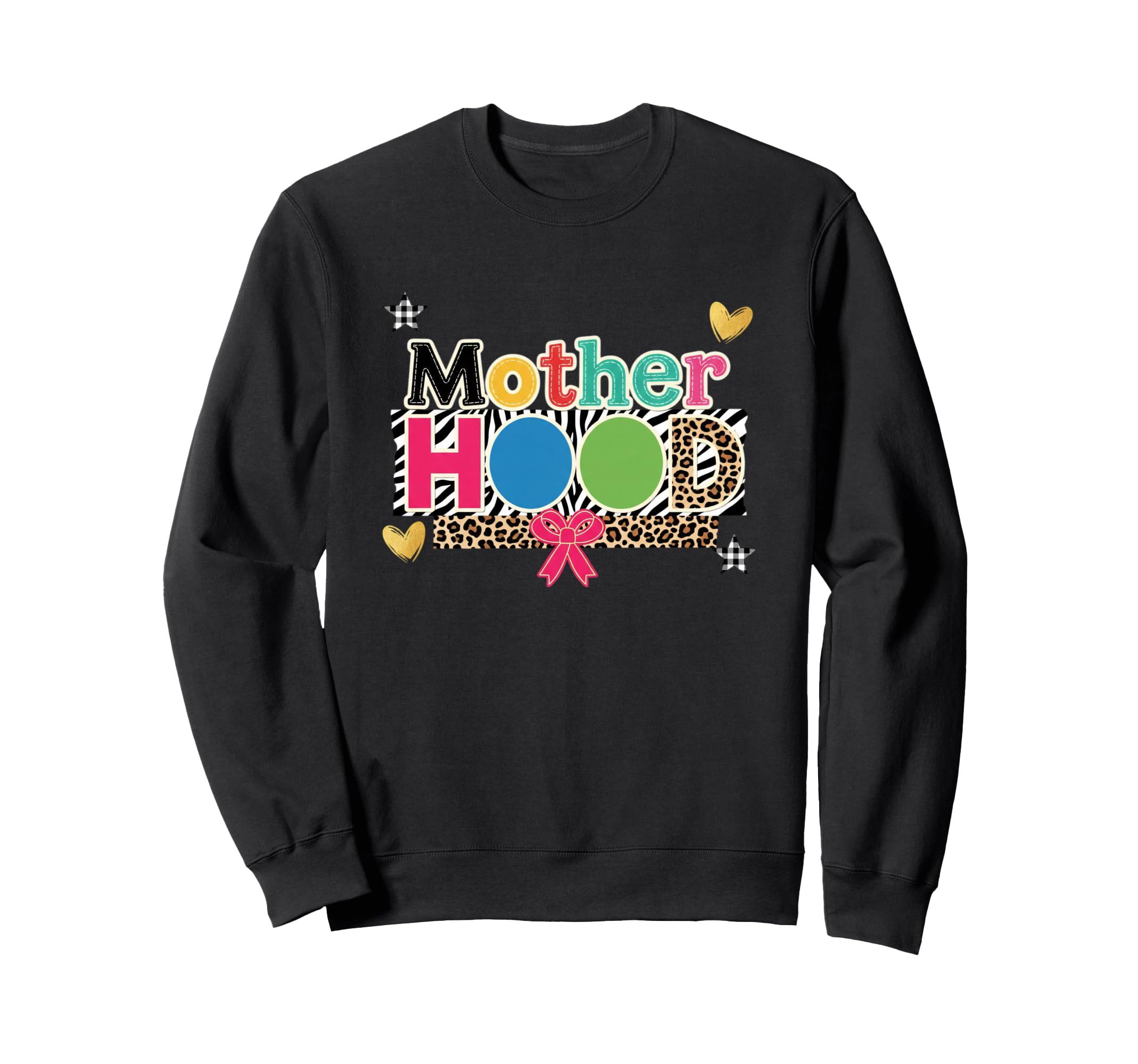 Mother Hood Colorful Mom Leopard Sweatshirt - Trendy Graphic Men Women - T-Shirt, Sweatshirt, Hoodie