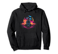 80S Synthwave Space Meditation Hoodie - Custom Art Print Unisex - T-Shirt, Sweatshirt, Hoodie