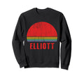 Elliott Custom Name 7 Letters Sunset Sweatshirt - Novelty Apparel Unisex - T-Shirt, Sweatshirt, Hoodie