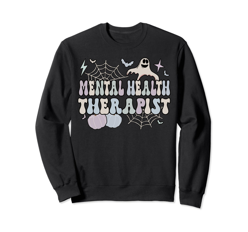 Spooky Mental Health Therapist Sweatshirt - Custom Art Print Unisex - T-Shirt, Sweatshirt, Hoodie