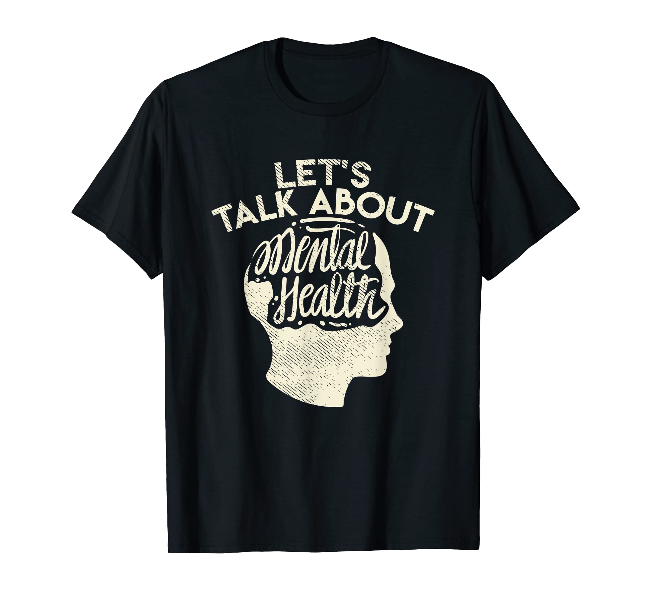Lets Talk About Mental Health T-Shirt - Minimalist Print Men Women - T-Shirt, Sweatshirt, Hoodie