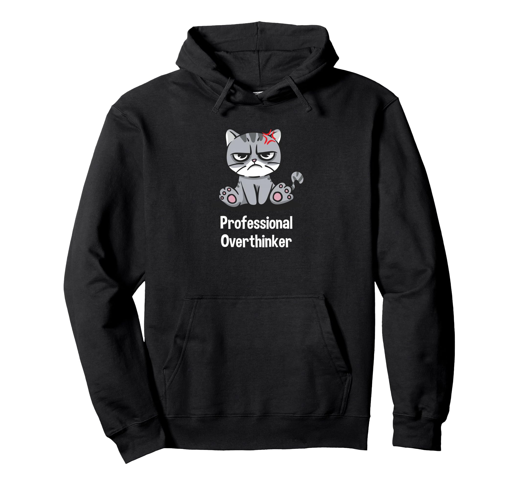 Professional Overthinker Funny Sarcastic Hoodie - Graphic Print Unisex - T-Shirt, Sweatshirt, Hoodie