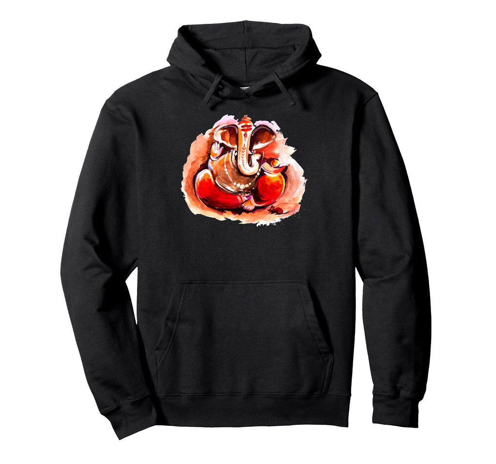 Ganesha Yoga Mandala Meditation Namaste Hoodie - Novelty Apparel Unisex - T-Shirt, Sweatshirt, Hoodie