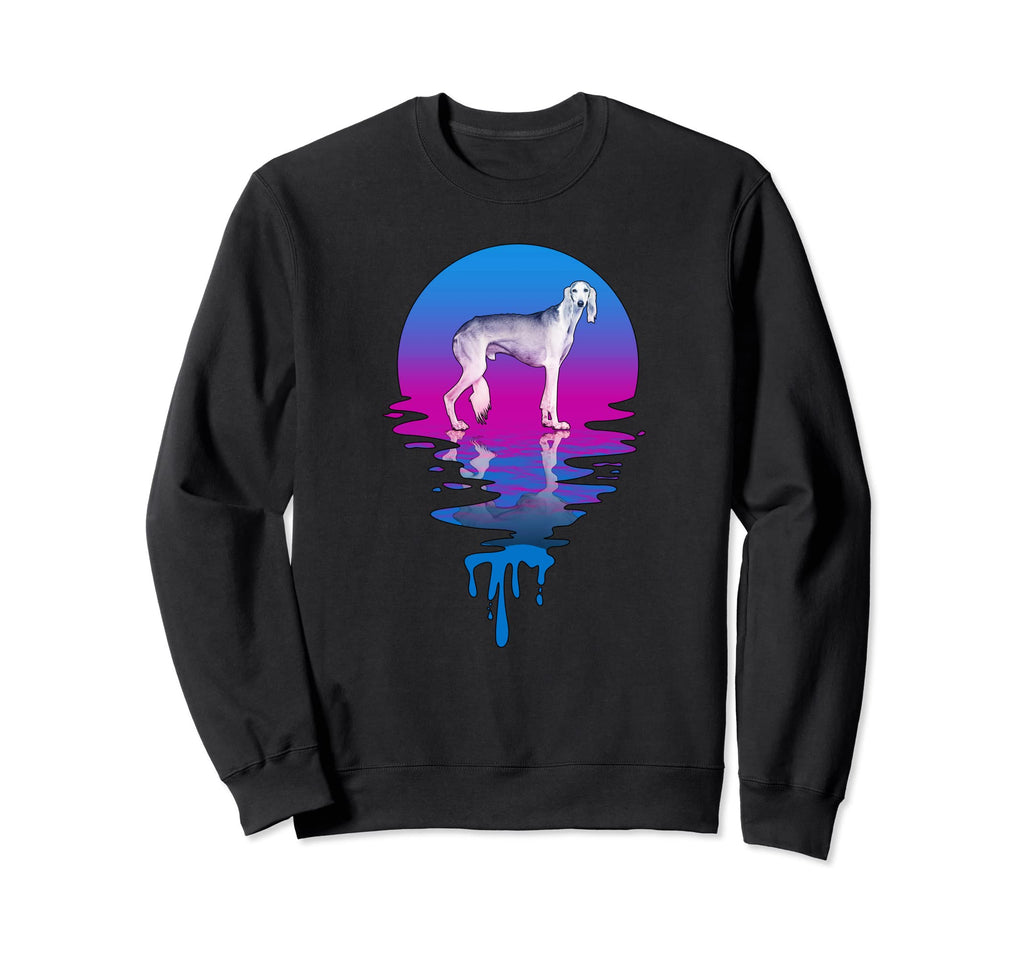 Sunset Saluki Sweatshirt - Casual Everyday Wear Men Women - T-Shirt, Sweatshirt, Hoodie