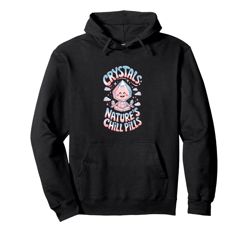 Healing Stone Crystals Energy Hoodie - Casual Everyday Wear Men Women - T-Shirt, Sweatshirt, Hoodie