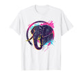 Elephant 80S Synthwave Africa Elephant T-Shirt - Fun Novelty Design Unisex - T-Shirt, Sweatshirt, Hoodie