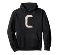 Bold Letter Stars C Alphabet Marker Hoodie - Trendy Graphic Men Women - T-Shirt, Sweatshirt, Hoodie