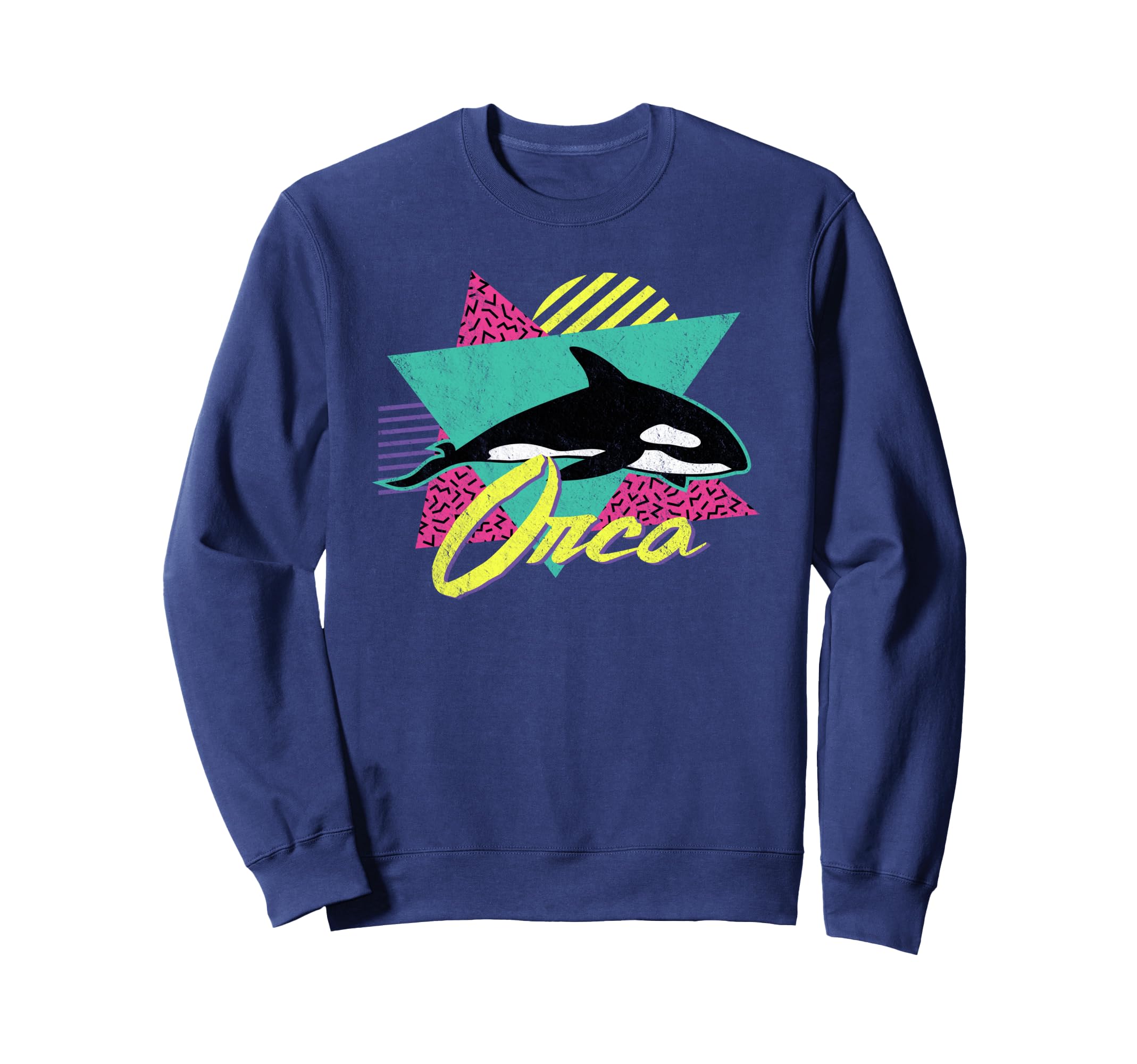 80S Or 90S Orca Killer Whale Sweatshirt - Minimalist Print Men Women - T-Shirt, Sweatshirt, Hoodie