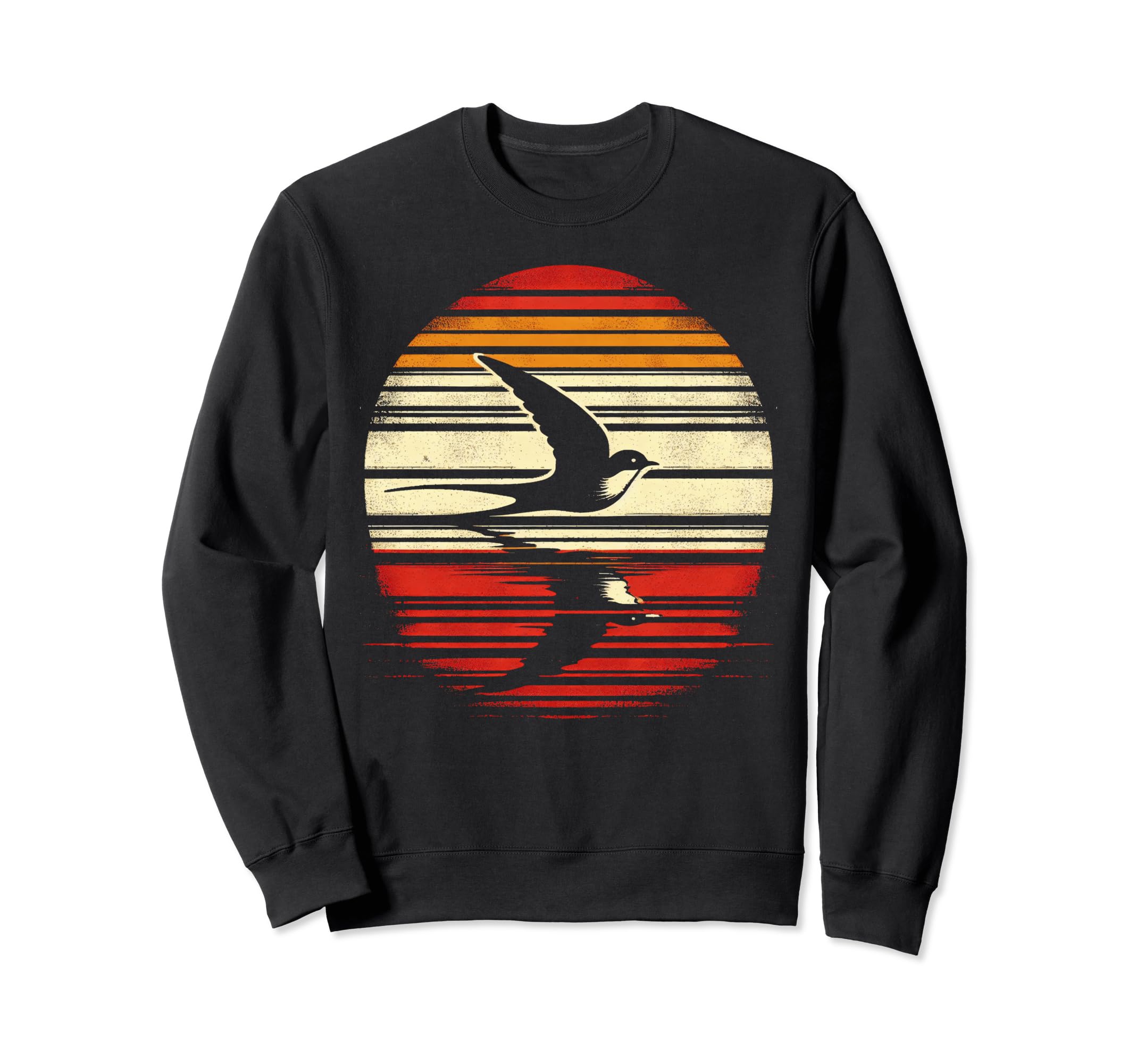 Swallow Bird Sunset Safari 70S Sweatshirt - Novelty Apparel for Adults - T-Shirt, Sweatshirt, Hoodie