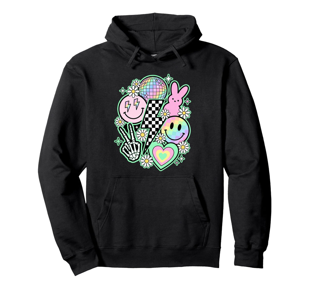 Pastel Groovy Y2K Aesthetic Easter Disco Hoodie - Minimalist Print Unisex - T-Shirt, Sweatshirt, Hoodie