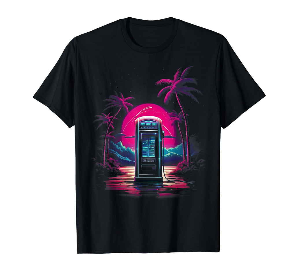 Vaporwave Phone Booth 80S Synthwave 4 T-Shirt - Novelty Apparel Men Women - T-Shirt, Sweatshirt, Hoodie