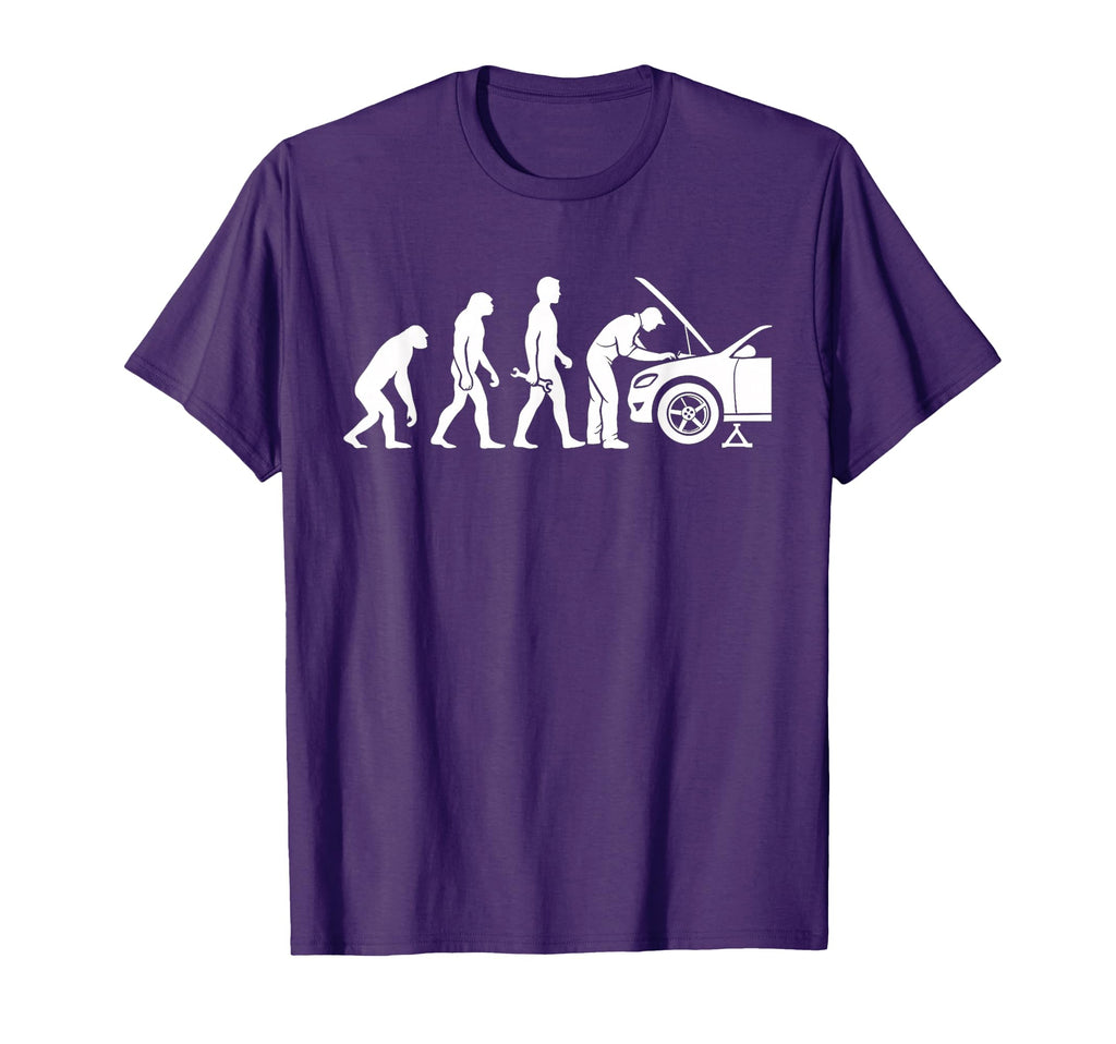Evolution Car Mechanic Car Guy Muscle T-Shirt - Novelty Apparel for Adults - T-Shirt, Sweatshirt, Hoodie