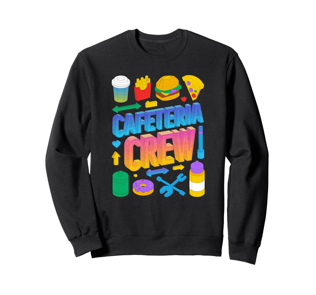 Proud Cafeteria Crew Lunch Lady Sweatshirt - Aesthetic Graphic for Adults - T-Shirt, Sweatshirt, Hoodie