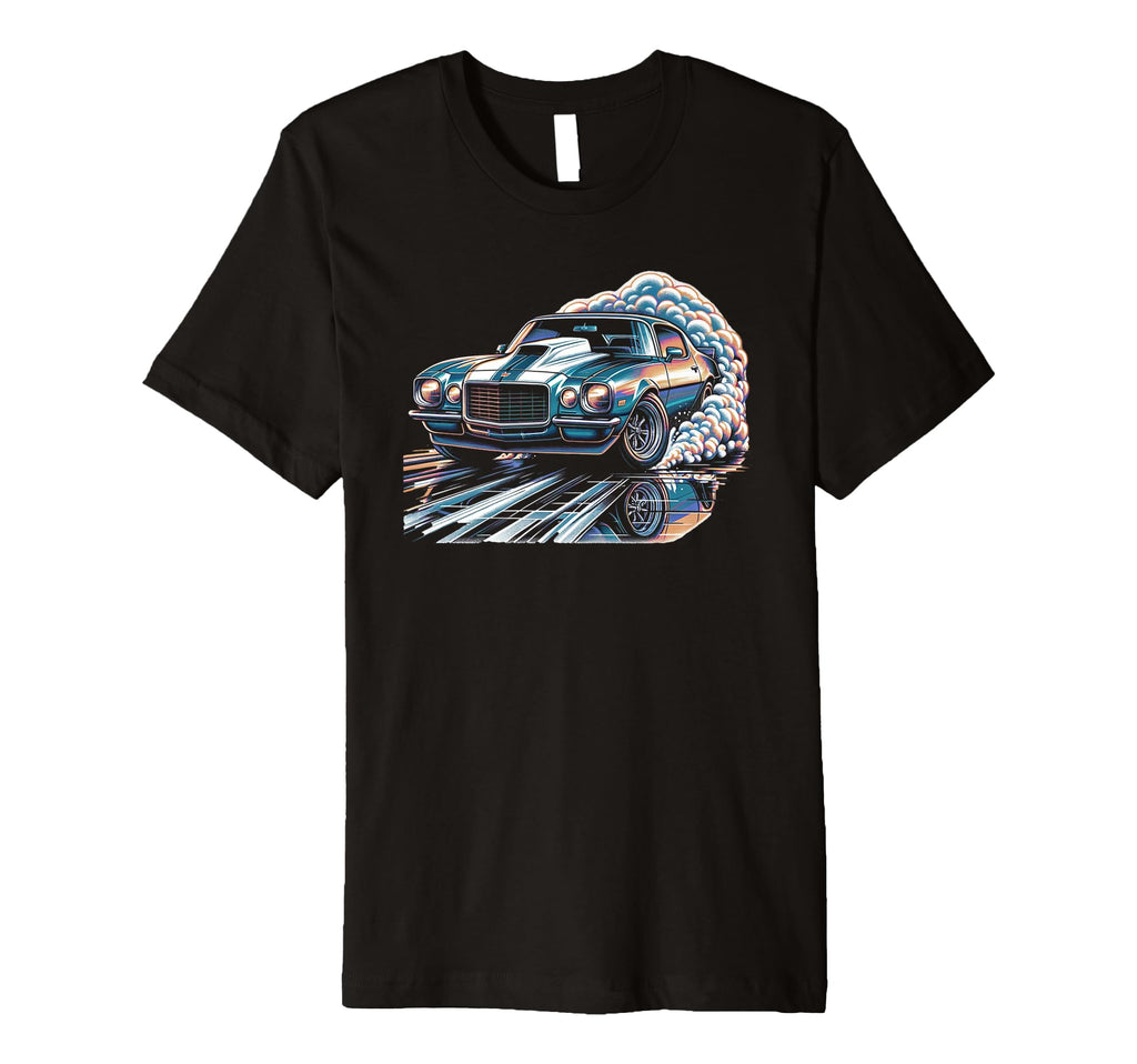 American Muscle Car 60S 70S Car Lover T-Shirt - Minimalist Print for Adults - T-Shirt, Sweatshirt, Hoodie