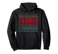 Farmer Funny Layered Text Farming Hoodie - Aesthetic Graphic Unisex - T-Shirt, Sweatshirt, Hoodie