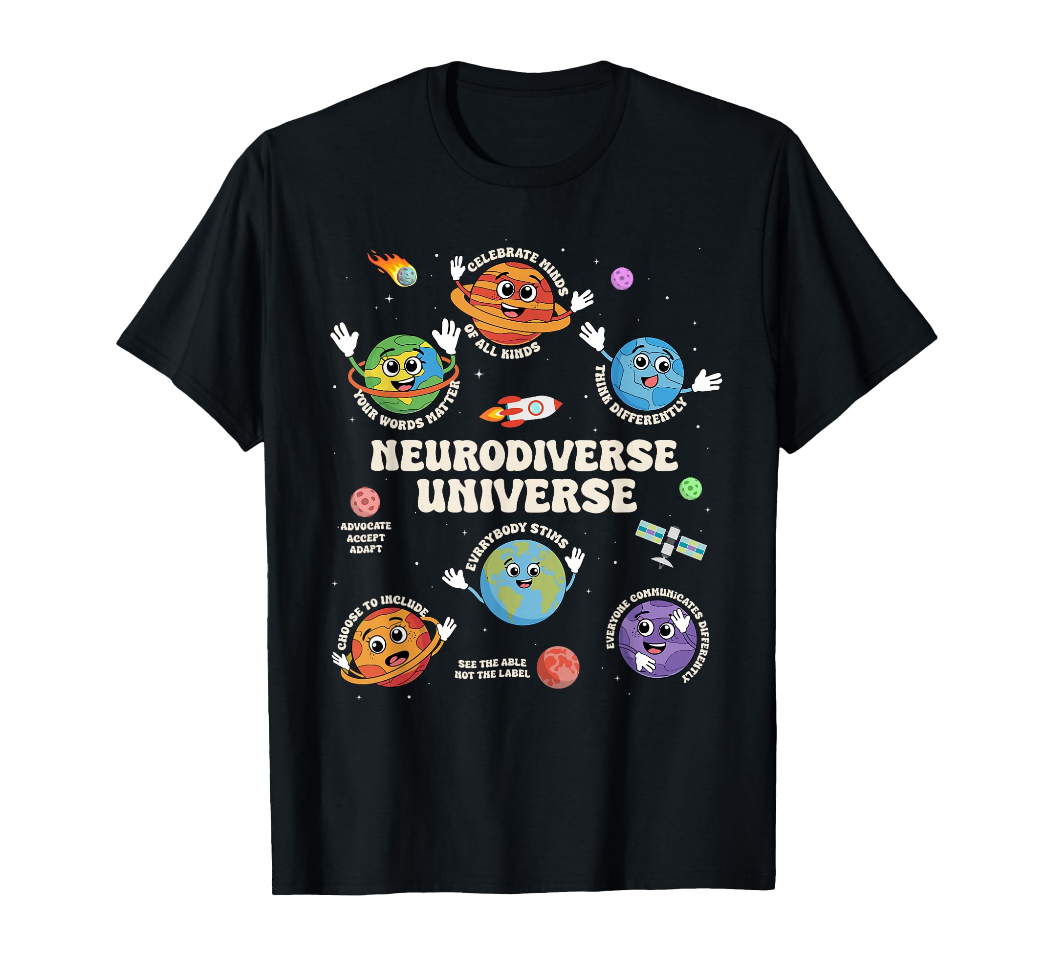 Autism Awareness Neurodiversity Asd T-Shirt - Novelty Apparel for Adults - T-Shirt, Sweatshirt, Hoodie