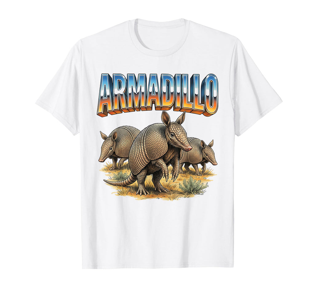 Armadillo 70S 90S Armadillo Animal T-Shirt - Fun Novelty Design for Adults - T-Shirt, Sweatshirt, Hoodie