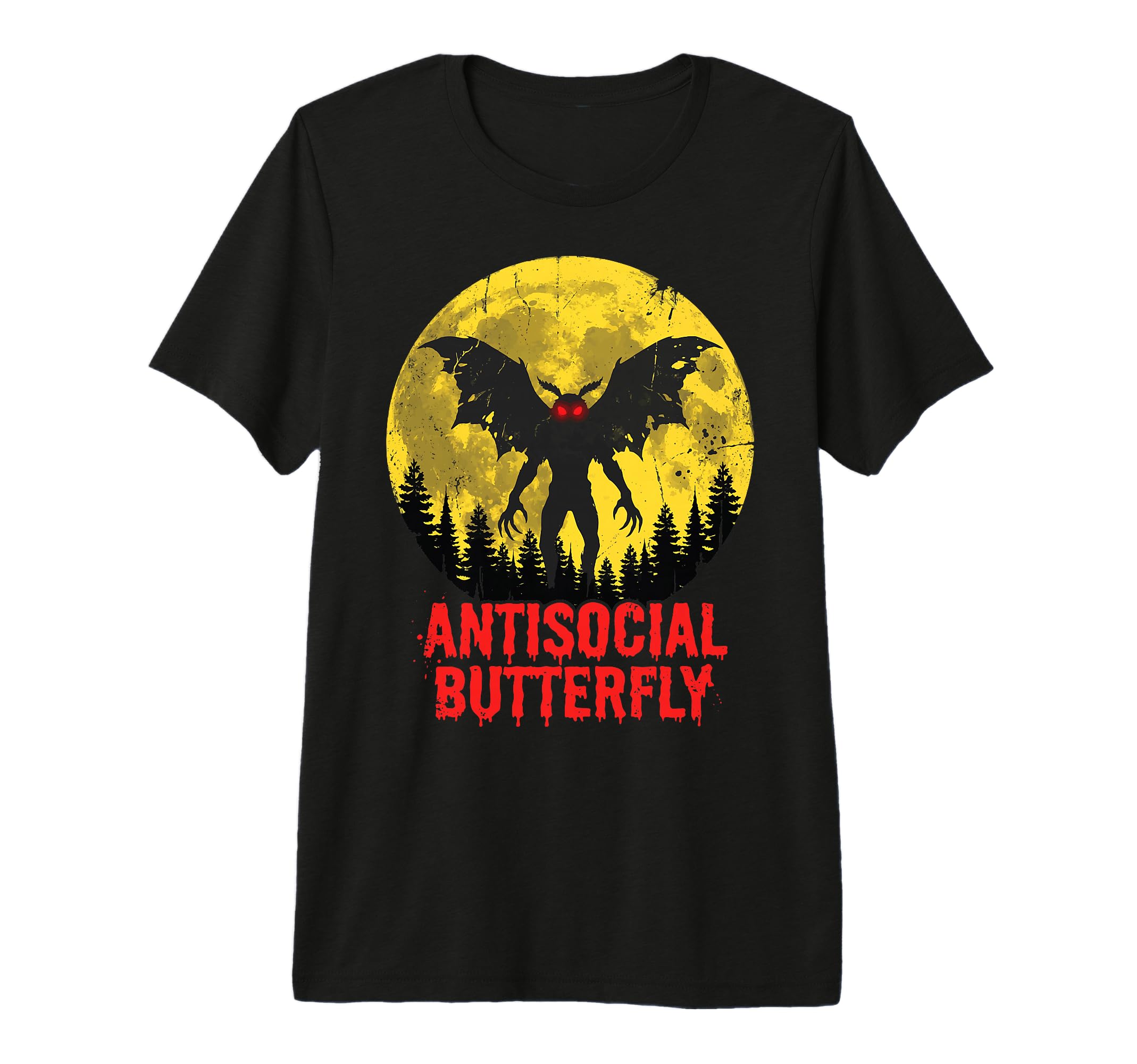 Antisocial Butterfly Tri Blend T-Shirt - Streetwear Style Men Women - T-Shirt, Sweatshirt, Hoodie