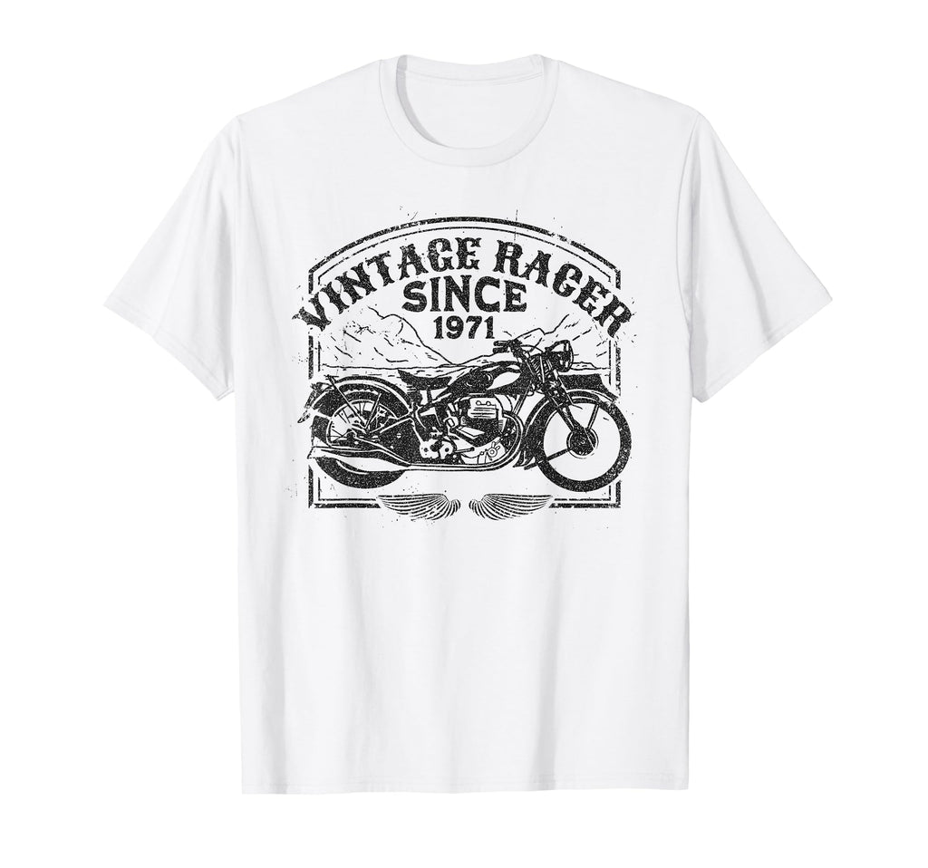 Racer Since 1971 Motorbike T-Shirt - Custom Art Print for Adults - T-Shirt, Sweatshirt, Hoodie