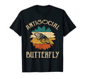 Funny Antisocial Butterfly Item T-Shirt - Streetwear Style Unisex - T-Shirt, Sweatshirt, Hoodie