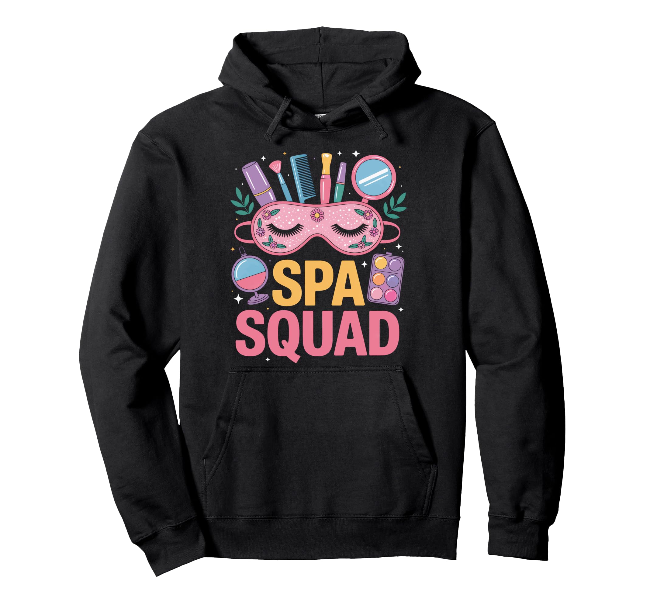 Spa Squad Self Care Weekend Crew Matching Hoodie - Graphic Print Unisex - T-Shirt, Sweatshirt, Hoodie