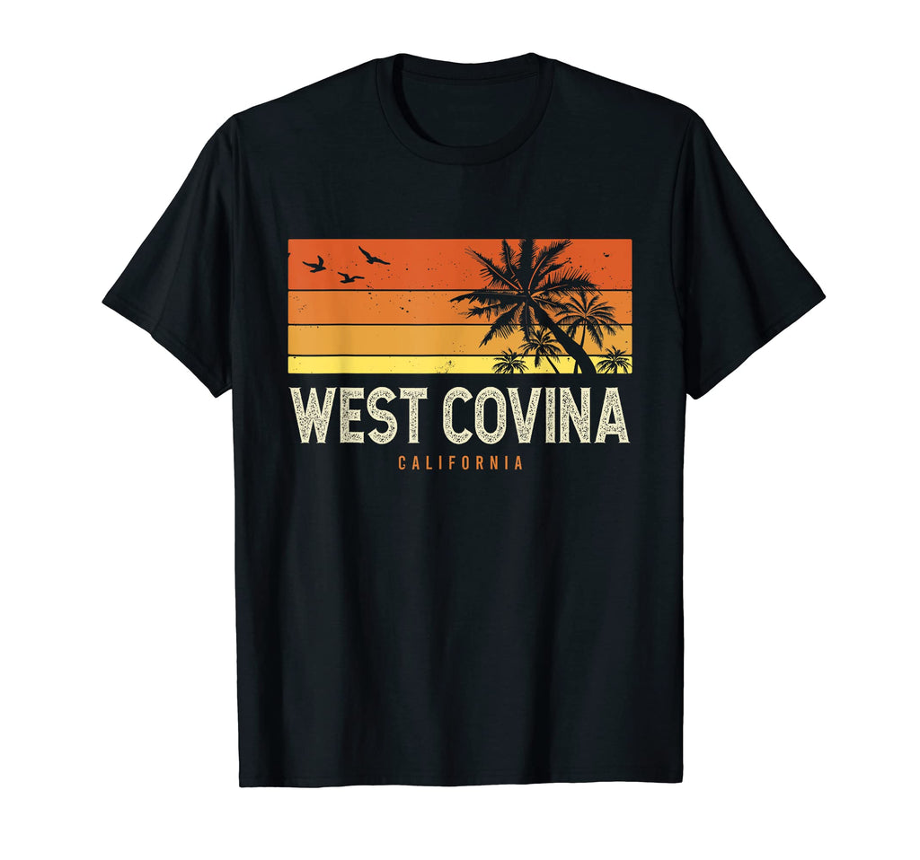 West Covina California Ca Palms Sunset T-Shirt - Graphic Print Men Women - T-Shirt, Sweatshirt, Hoodie