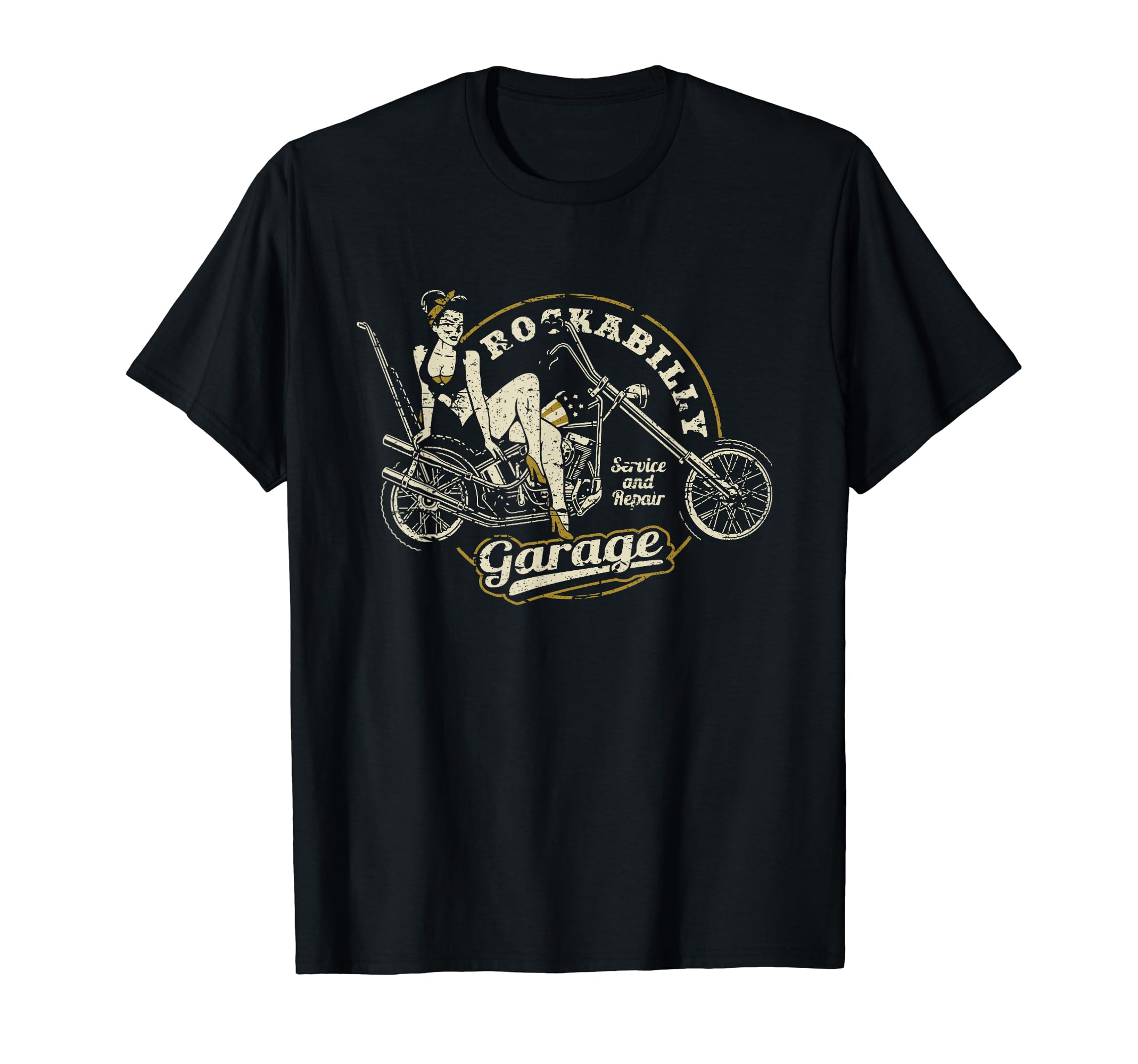Motorcycle Chopper T-Shirt - Custom Art Print Unisex - T-Shirt, Sweatshirt, Hoodie