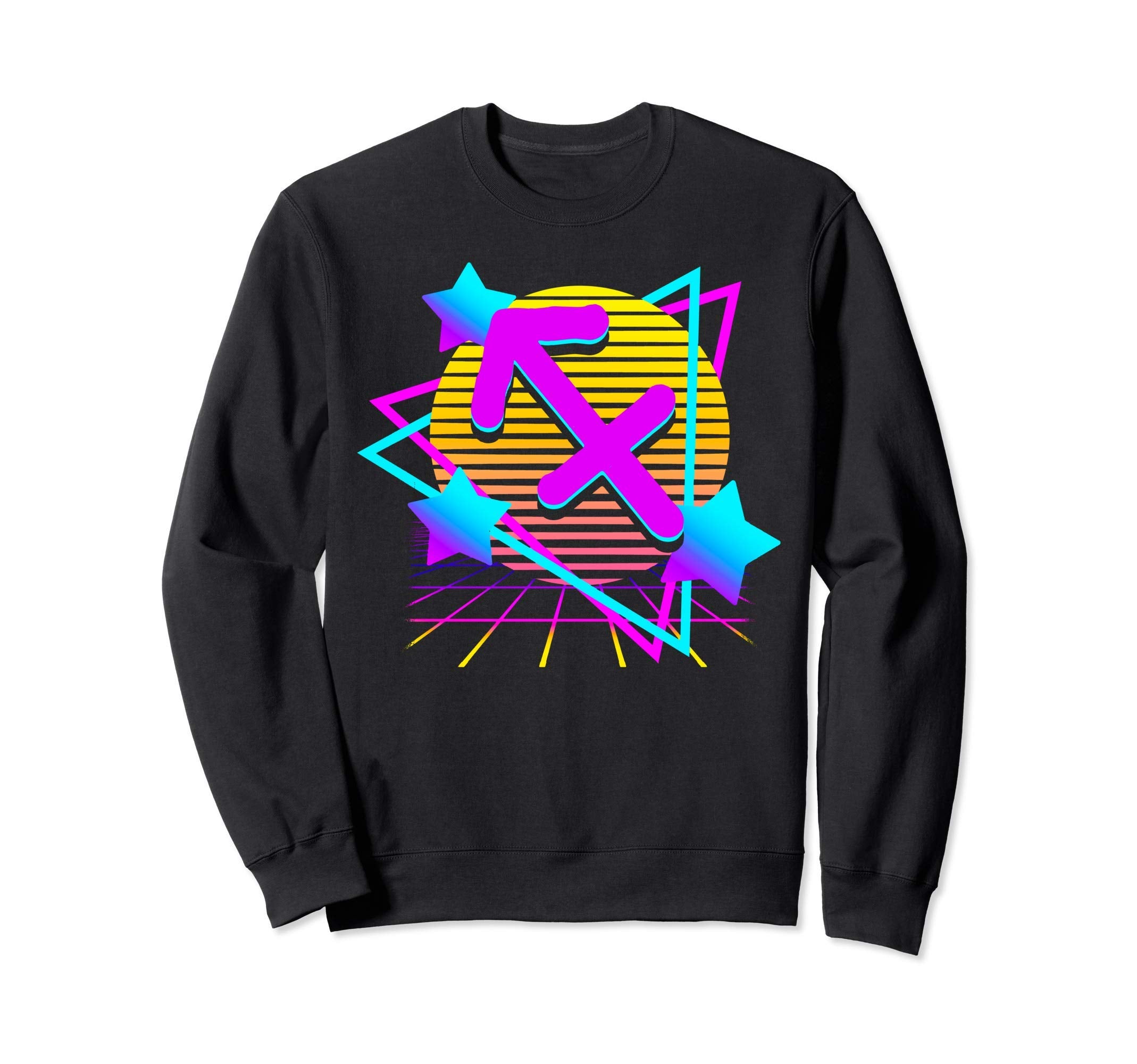 Vaporwave Synthwave Sagittarius Sweatshirt - Graphic Print for Adults - T-Shirt, Sweatshirt, Hoodie