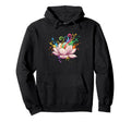 Rainbow Chakra Lotus Yoga Meditation Hoodie - Graphic Print Men Women - T-Shirt, Sweatshirt, Hoodie